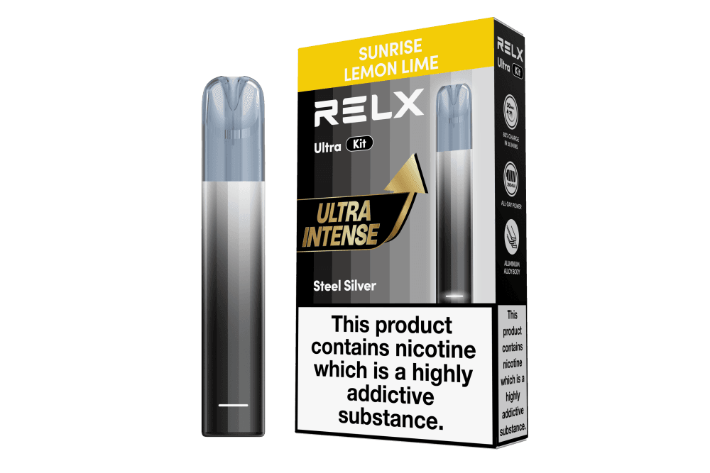 Sunrise Lemon Lime Relx Ultra Prefilled Pod Vape Kit Box of 5