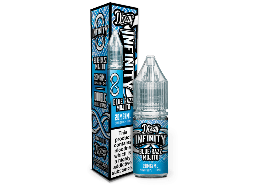  Blue Razz Mojito / 20mg Doozy Infinity Nic Salts e liquids 10ml Box of 10