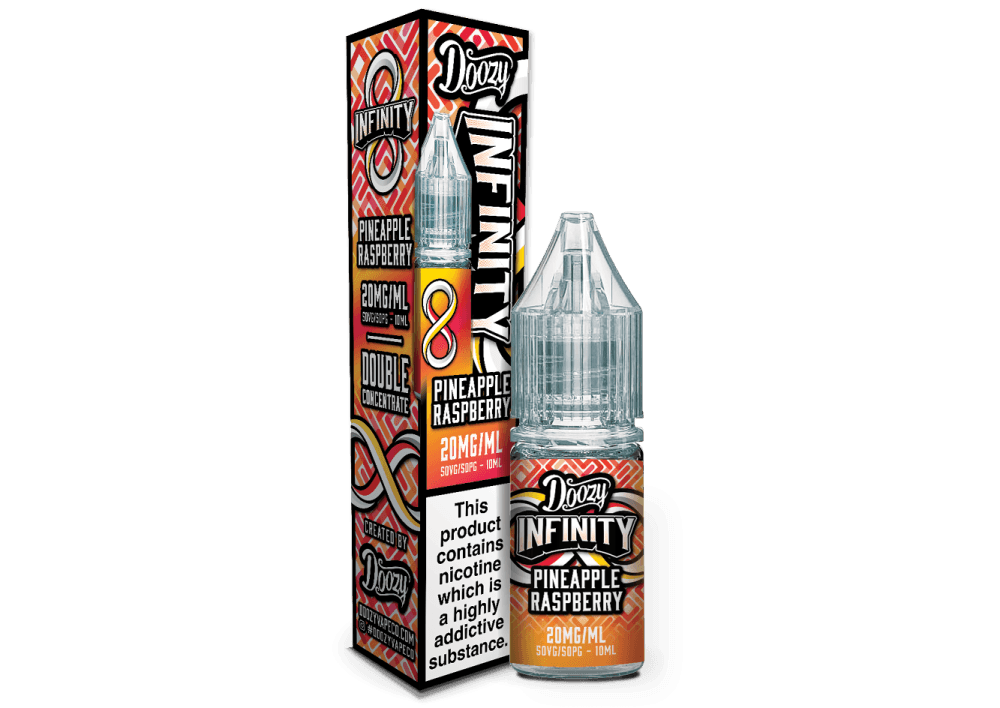 Pineapple Raspberry / 10mg Doozy Infinity Nic Salts e liquids 10ml Box of 10