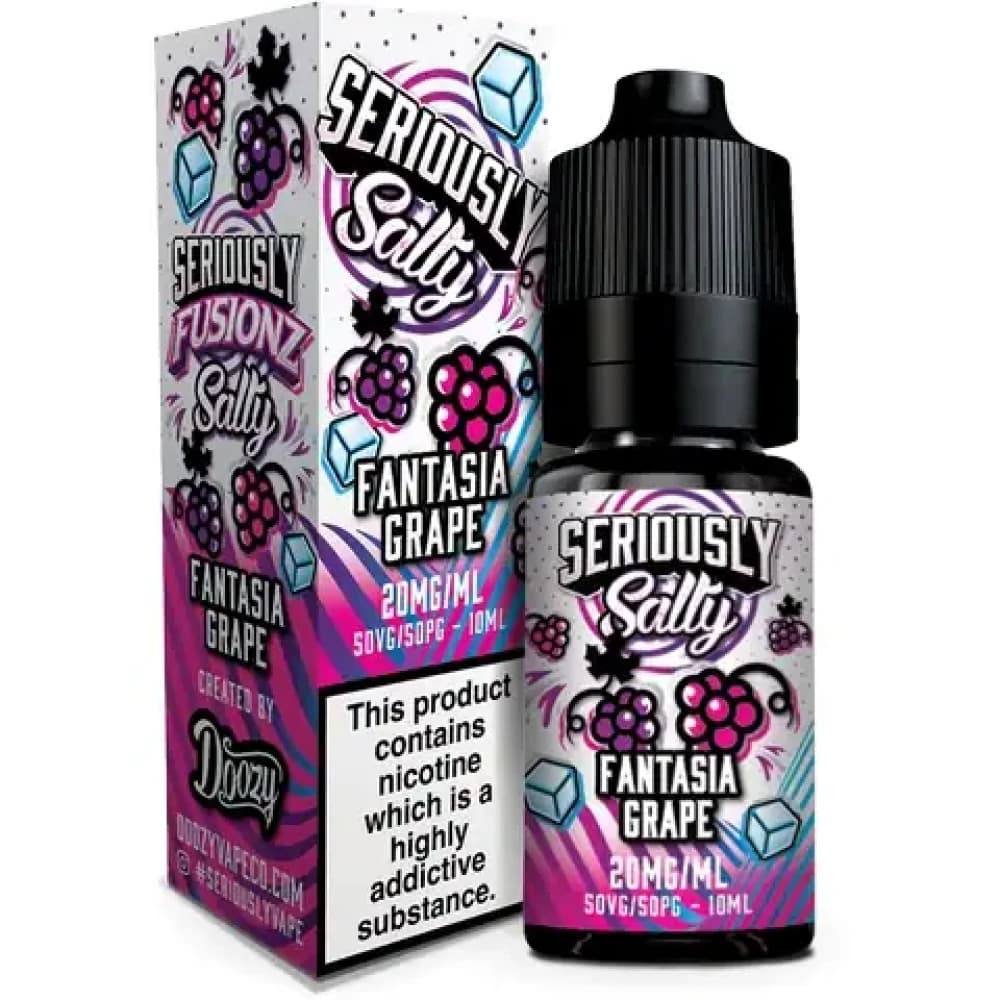  Fantasia Grape / 20mg Doozy Seriously Fusionz Salts e liquids 10ml Box of 10