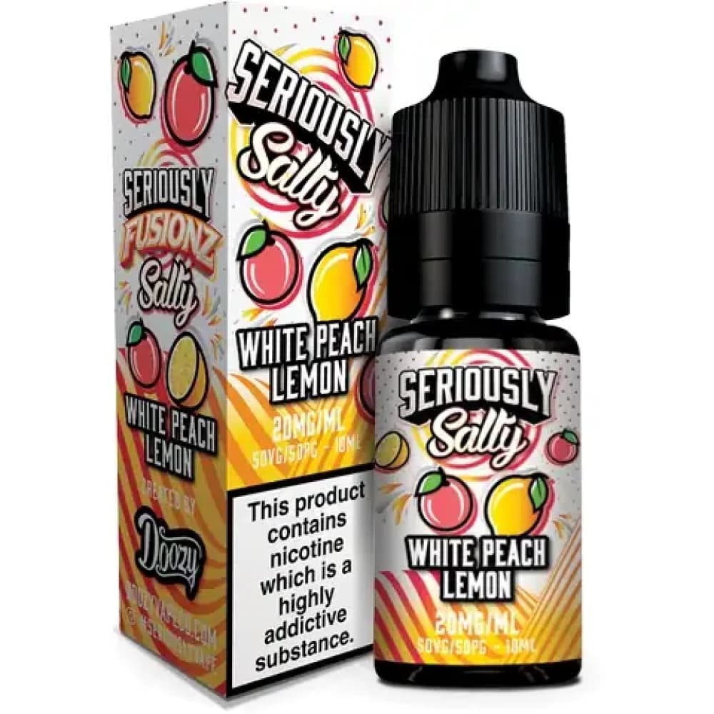  White Peach Lemon / 20mg Doozy Seriously Fusionz Salts e liquids 10ml Box of 10
