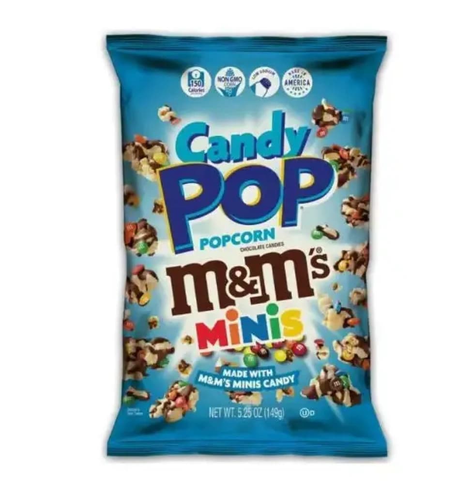  M&M Popcorn Candy Pop Popocorn 149g - 12pk