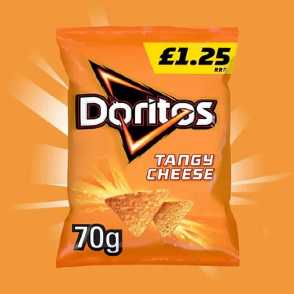  Tangy Cheese Doritos Crisps 70g - 18pk