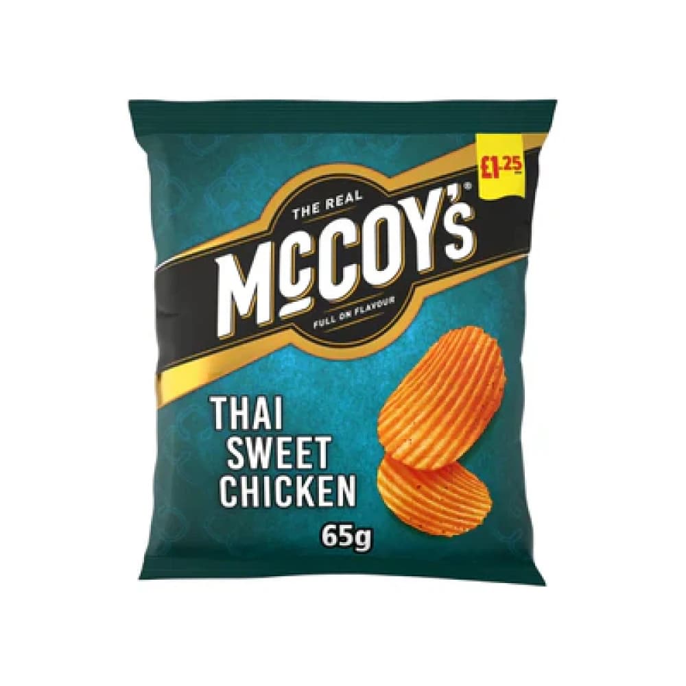  Sweet Thai Chicken Mccoy's Crisps 65g - 20pk