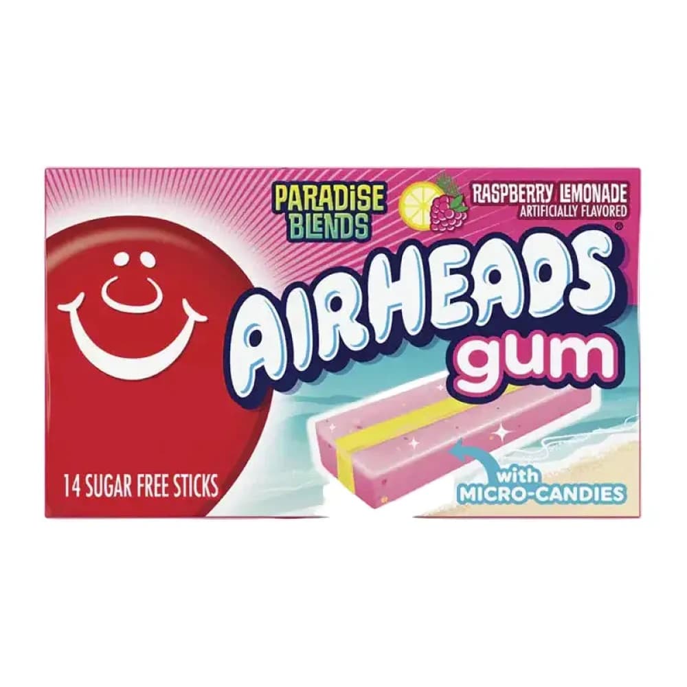  Raspberry Lemonade Airheads Gum 185oz - 12pk