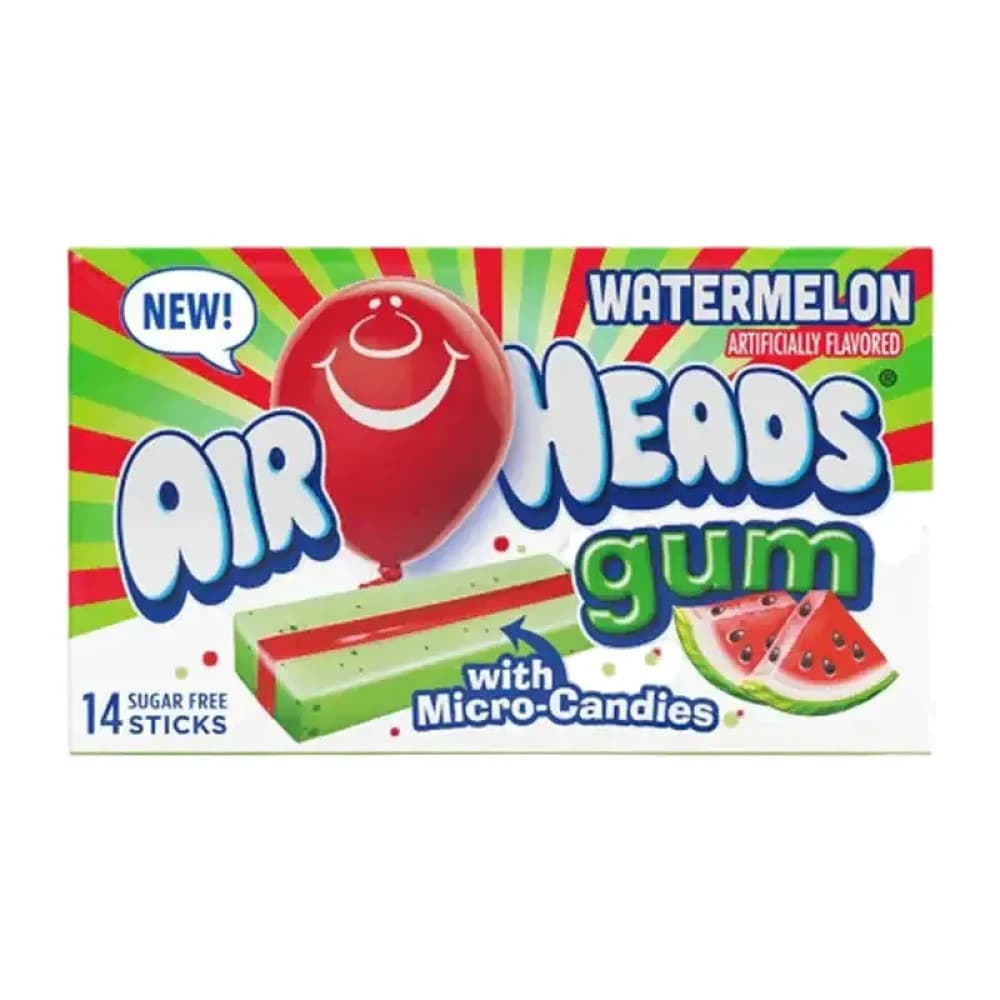  Watermelon Airheads Gum 185oz - 12pk