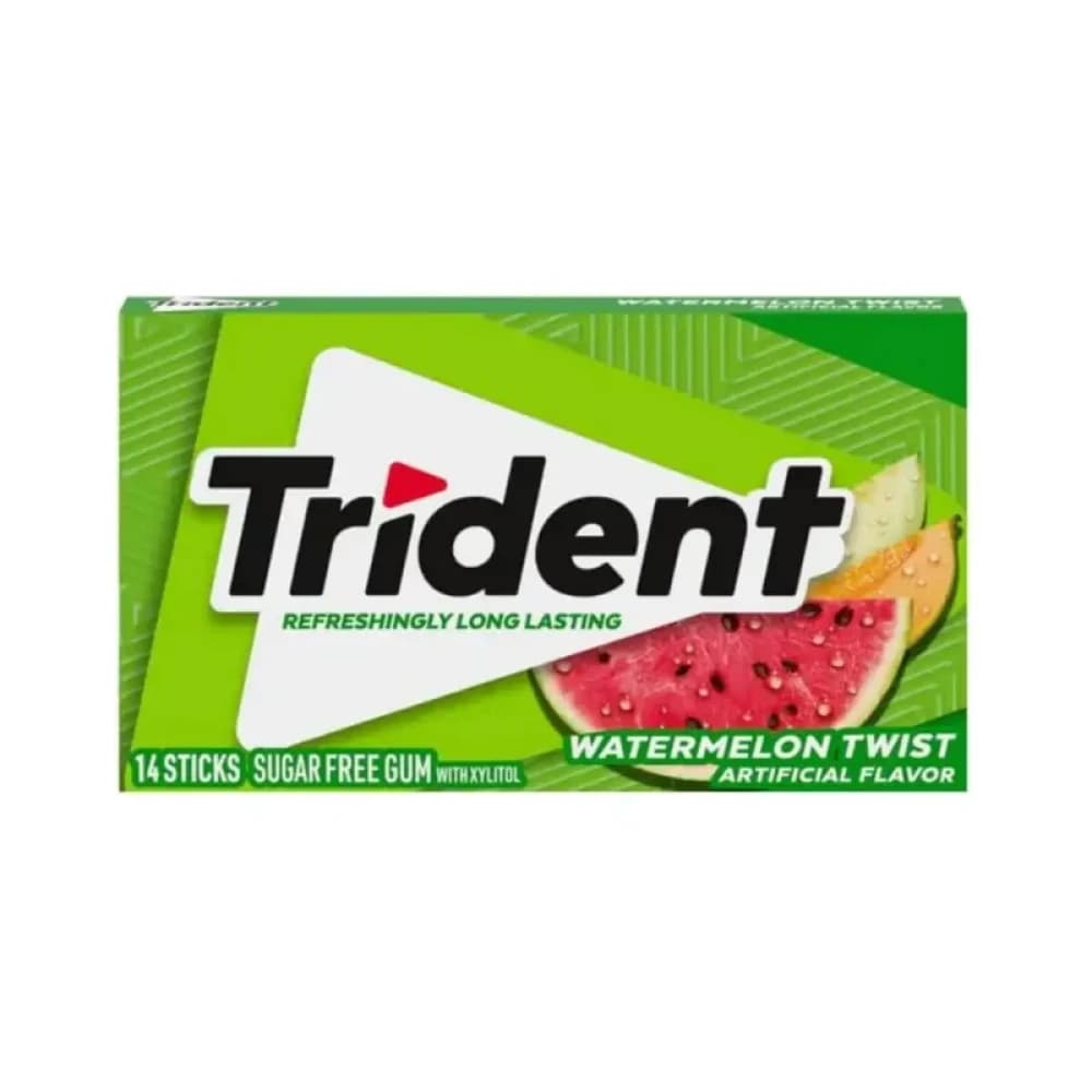  Watermelon Twist Trident Single Chewing Gum Pack - 14pcs