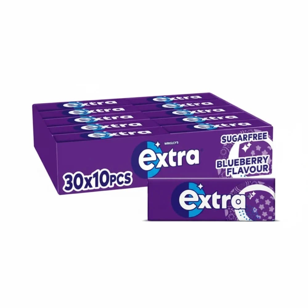  Blueberry Wrigley's Extra Sugre Free Chewing Gum 14g - 30pk