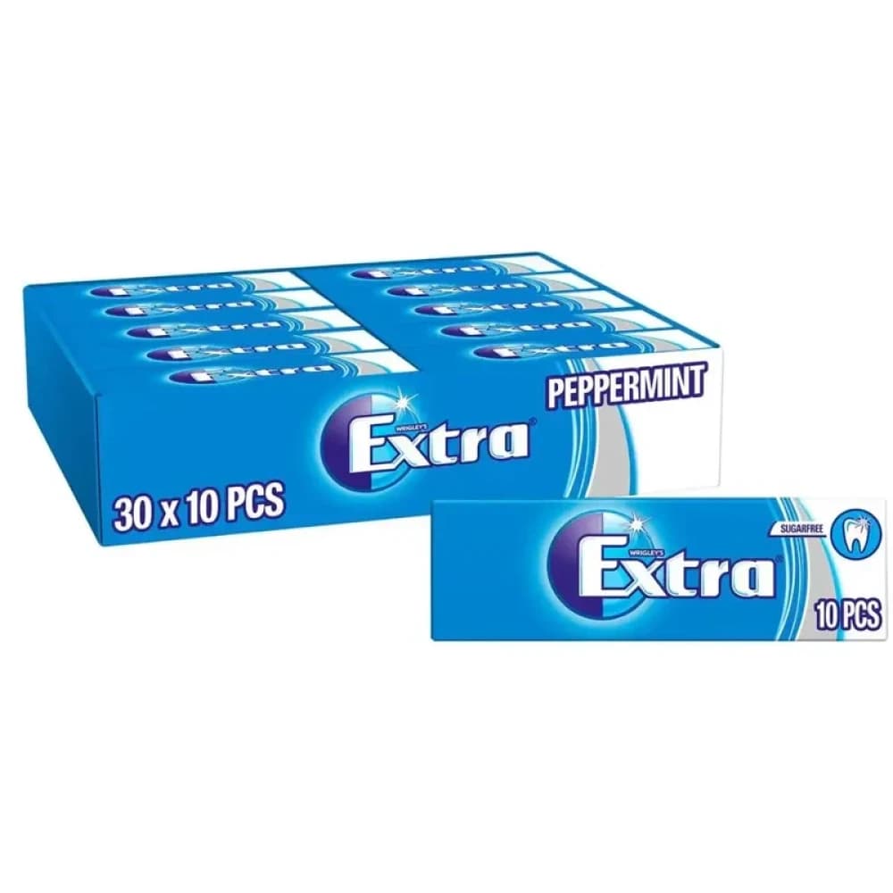  Peppermint Wrigley's Extra Sugre Free Chewing Gum 14g - 30pk