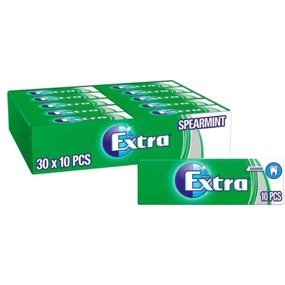 Spearmint Wrigley's Extra Sugre Free Chewing Gum 14g - 30pk
