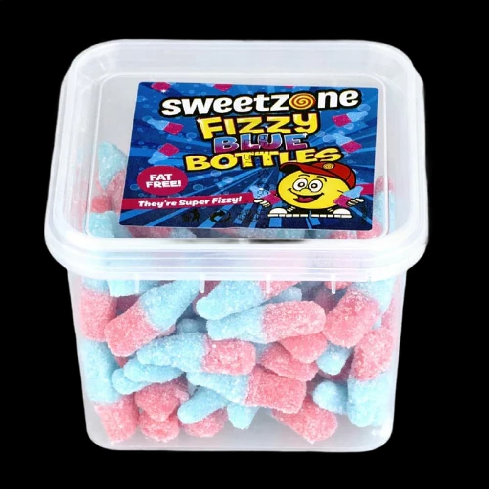  Fizzy Blue Bottles (170g) Sweetzone Bottles Candies 170g - 24 Tubs