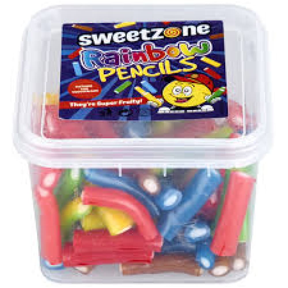  Rainbow Pencils (170g) Sweetzone Bottles Candies 170g - 24 Tubs