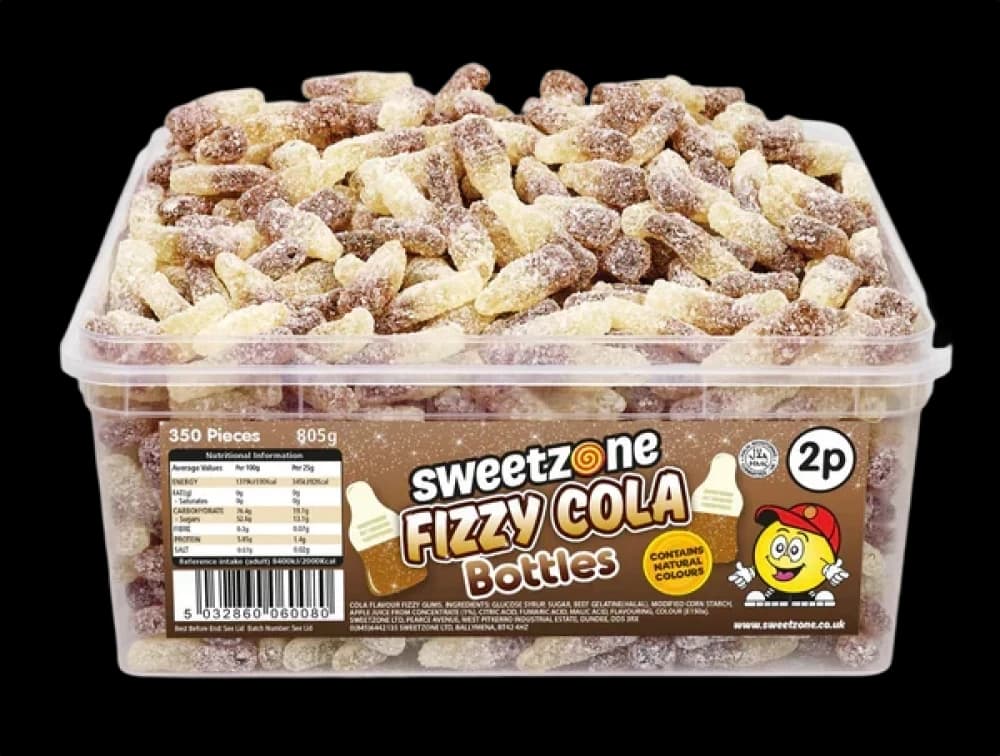 Fizzy Cola Bottles (805g) Sweetzone Bottles Candies 805g - 6 Tubs