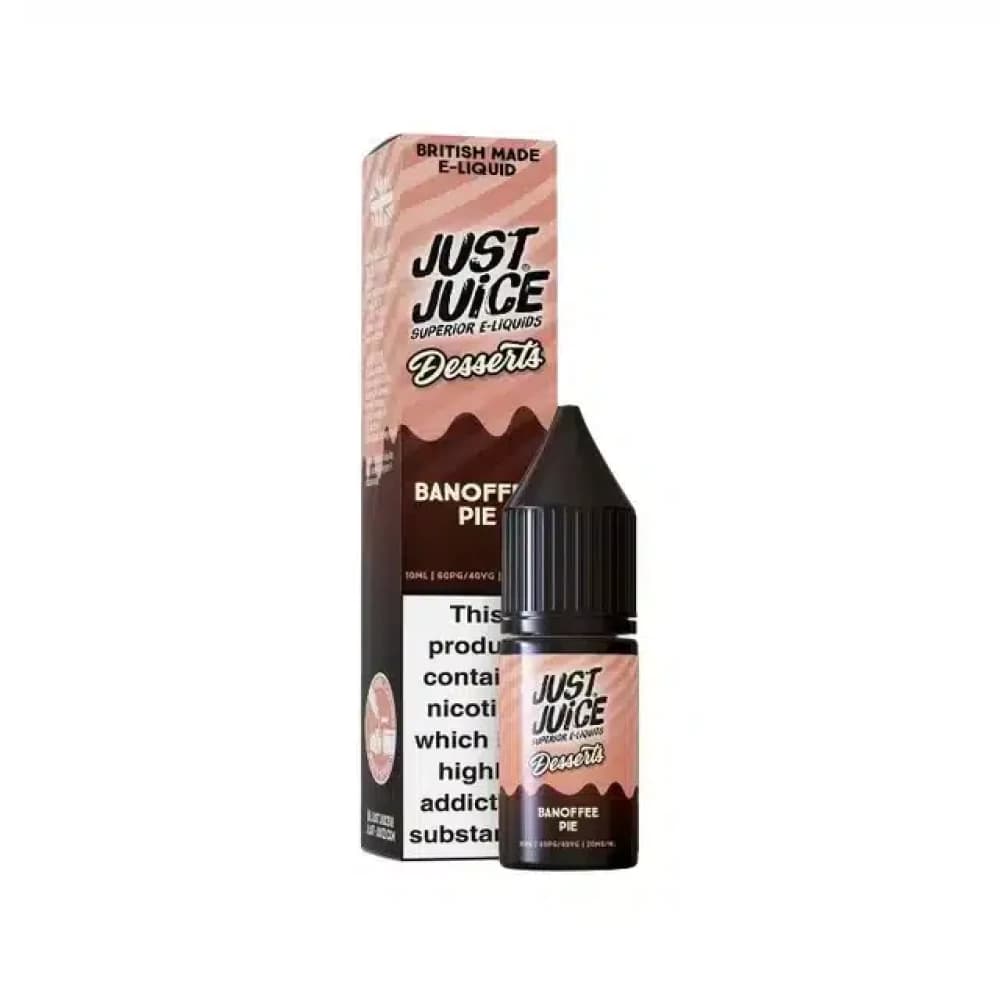  Banoffee Pie / 20mg Just Juice Desserts Nic Salts 10ml Box of 10