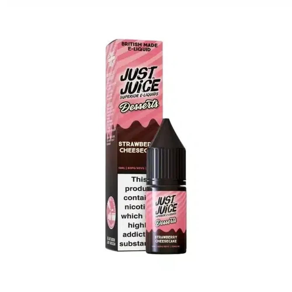  Strawberry Cheesecake / 20mg Just Juice Desserts Nic Salts 10ml Box of 10