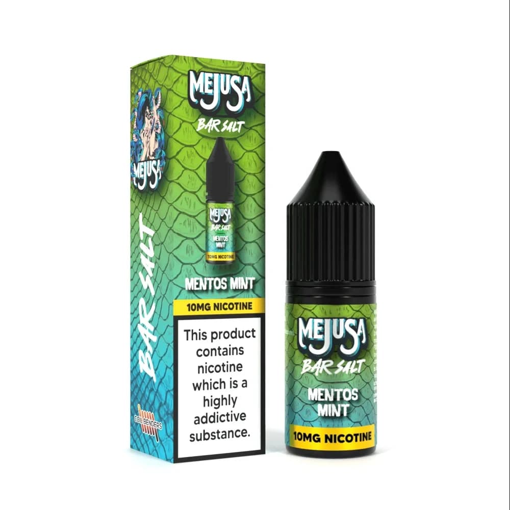  Mentos Mint / 10mg Mejusa 10ml Nic Salt E Liquids Box of 10