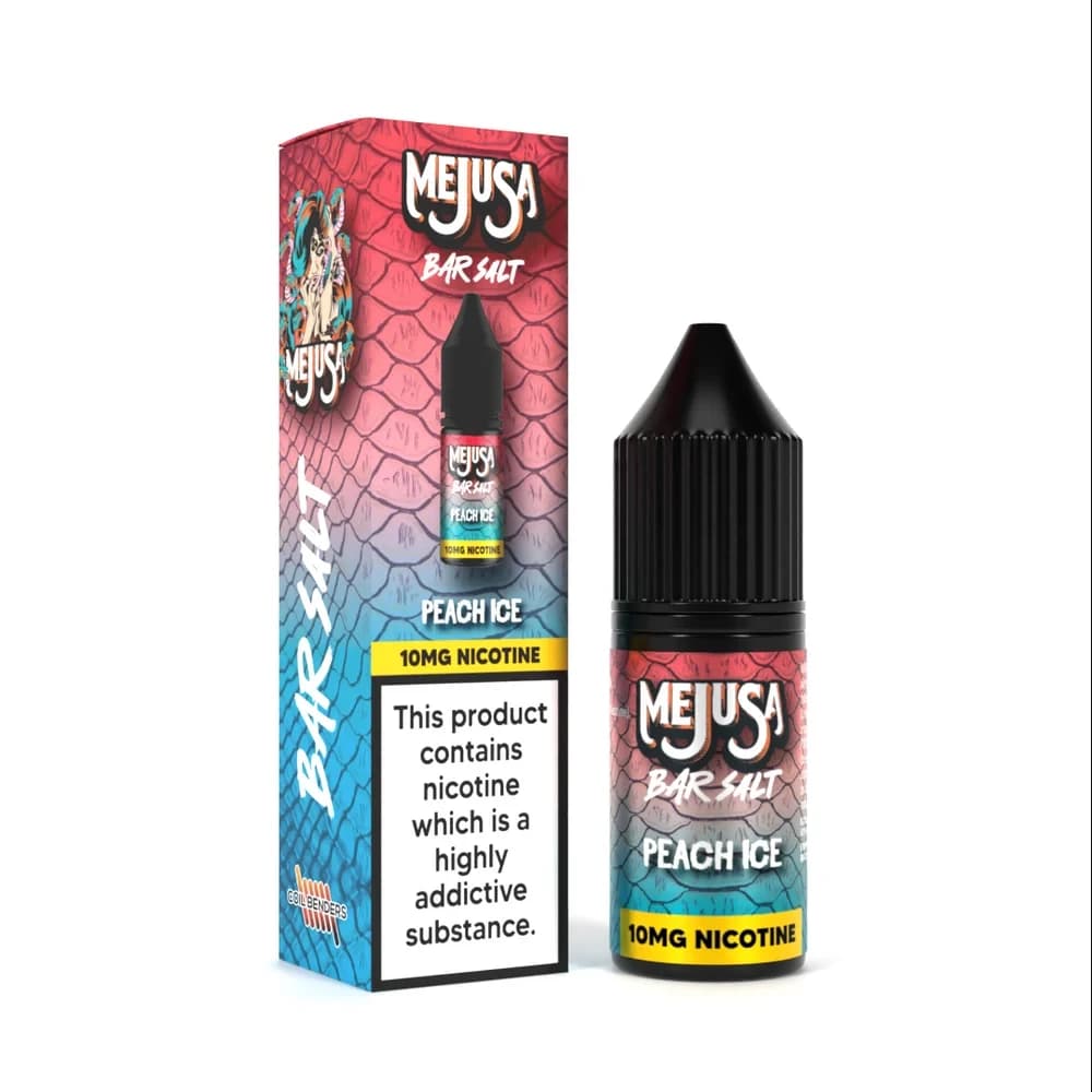  Peach Ice / 20mg Mejusa 10ml Nic Salt E Liquids Box of 10
