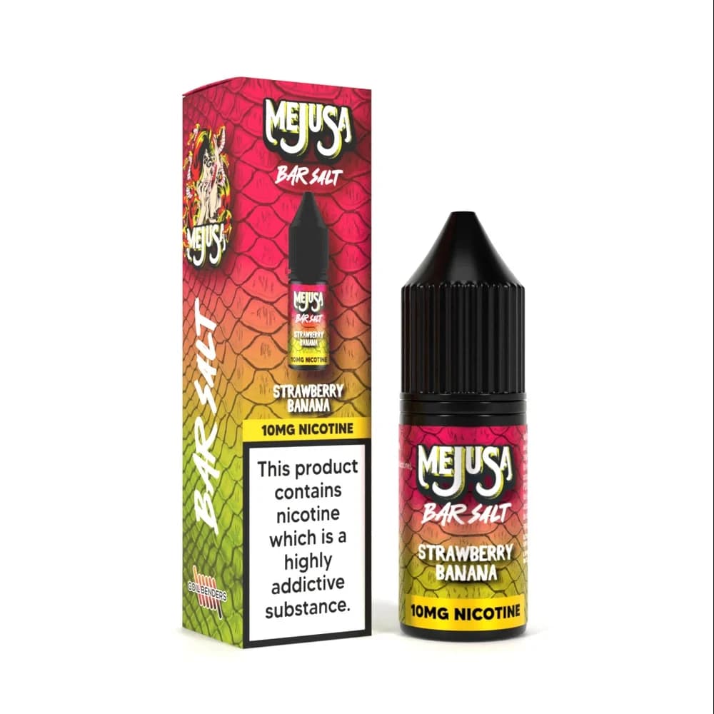  Strawberry Banana / 20mg Mejusa 10ml Nic Salt E Liquids Box of 10