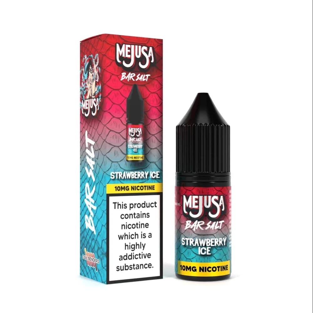  Strawberry Ice / 10mg Mejusa 10ml Nic Salt E Liquids Box of 10