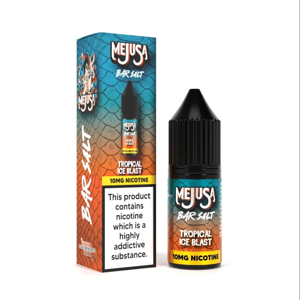  Tropical Ice Blast / 20mg Mejusa 10ml Nic Salt E Liquids Box of 10