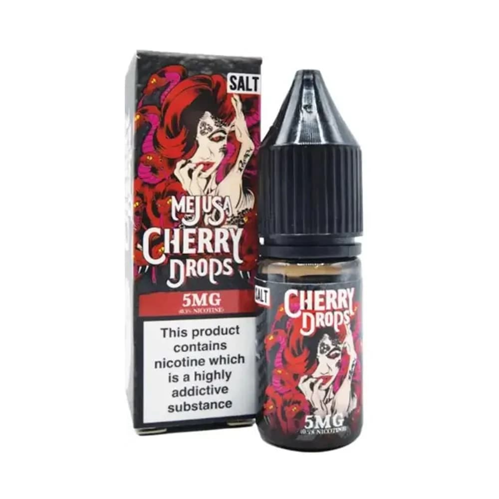  Cherry Drops / 5mg Mejusa 10ml Nic Salt E Liquids Box of 10