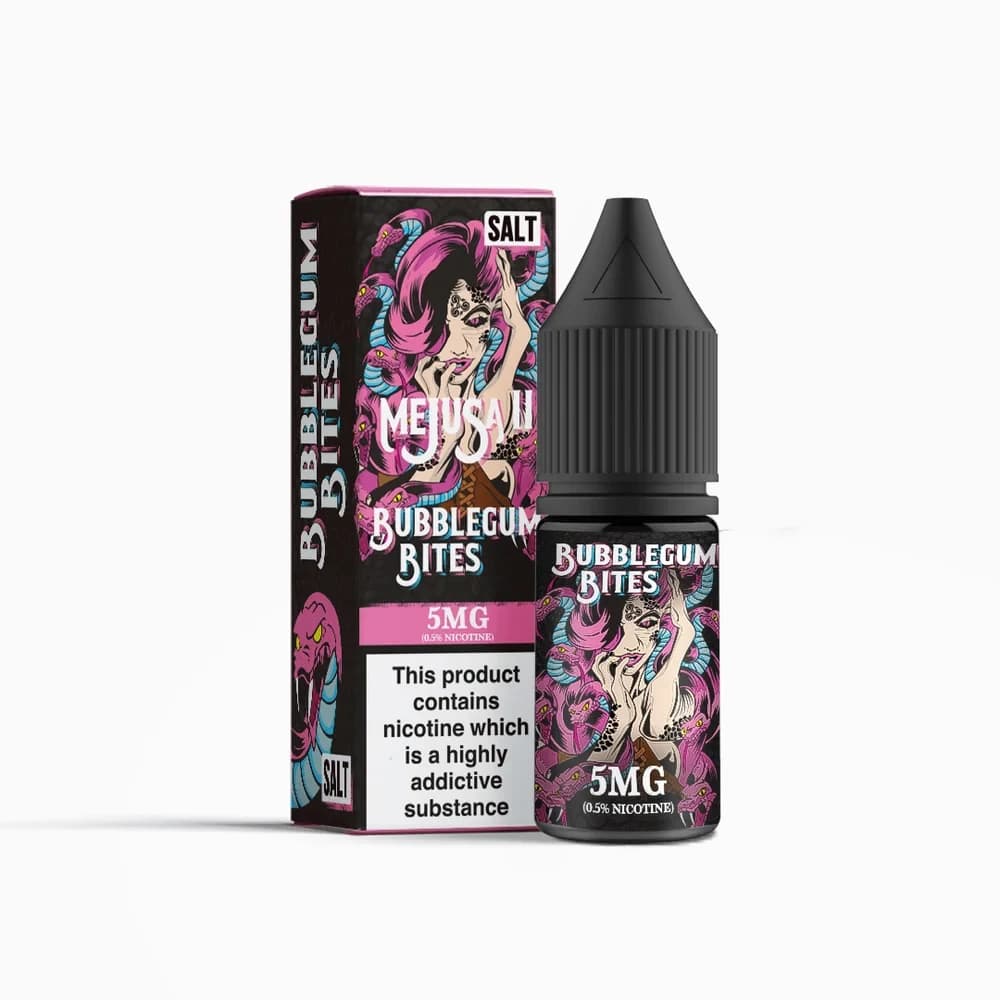  Bubble Gum Bites / 5mg Mejusa II Nic Salt 10ml E-Liquid Box of 10