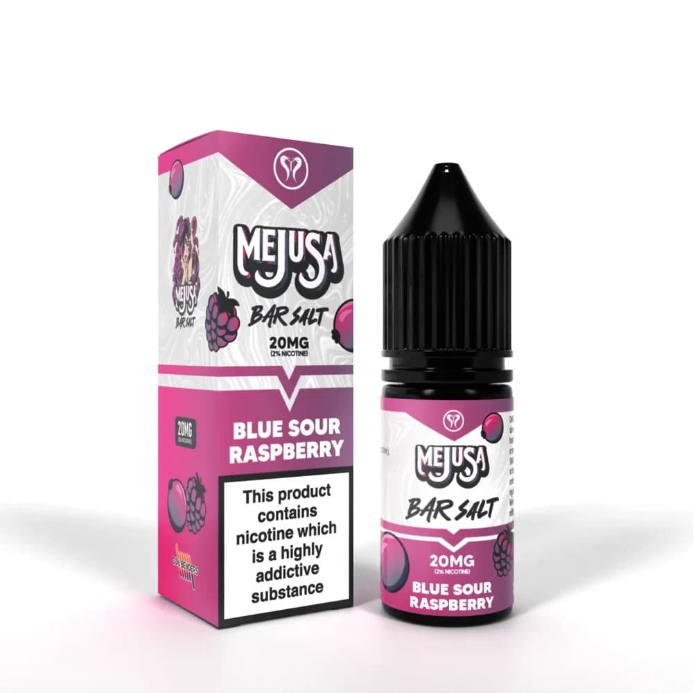  Blue Sour Raspberry / 20mg Mejusa II Bar Salts 10ml Nic Salt E Liquids Box of 10