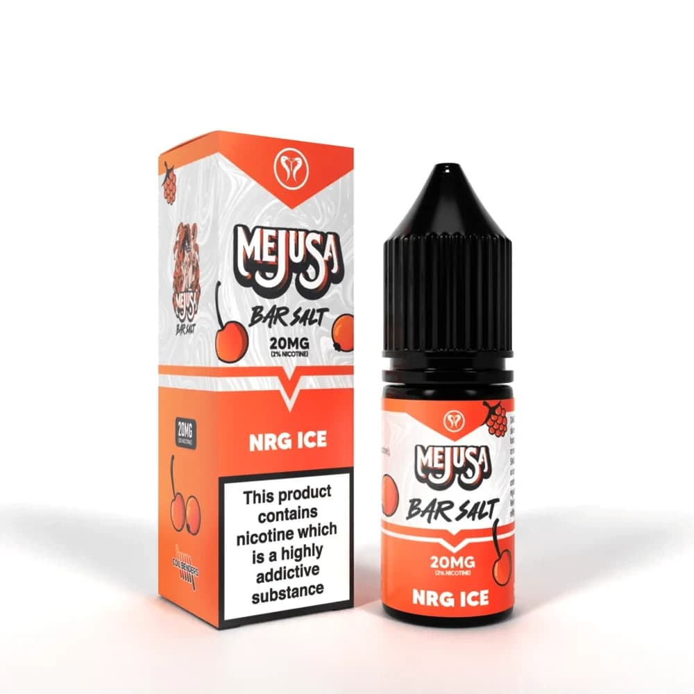  NRG Ice / 20mg Mejusa II Bar Salts 10ml Nic Salt E Liquids Box of 10
