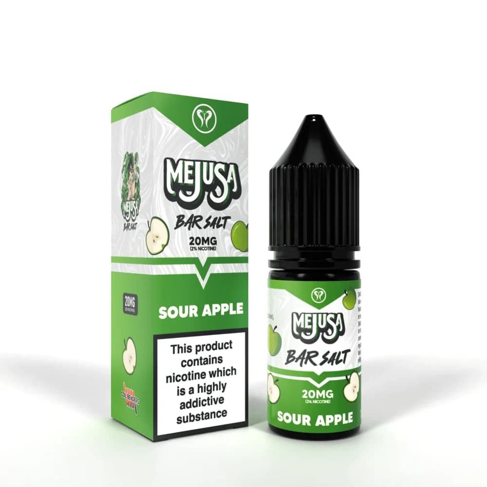  Sour Apple / 10mg Mejusa II Bar Salts 10ml Nic Salt E Liquids Box of 10