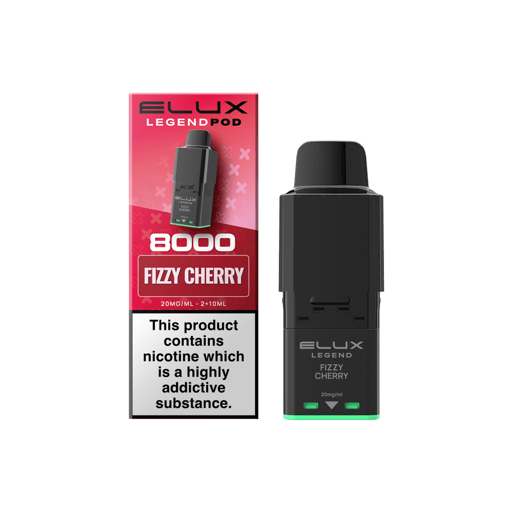  Fizzy Cherry Elux Legend 8000 Refill Pods Box of 5