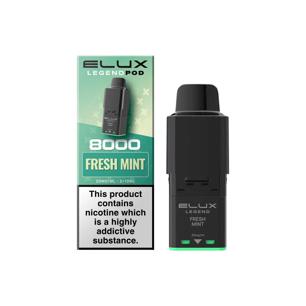  Fresh Mint Elux Legend 8000 Refill Pods Box of 5