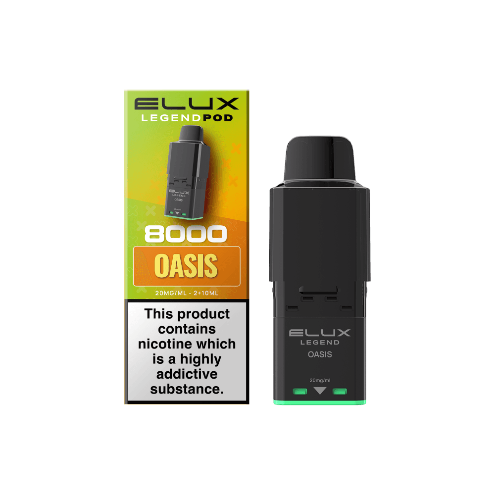  Oasis Elux Legend 8000 Refill Pods Box of 5