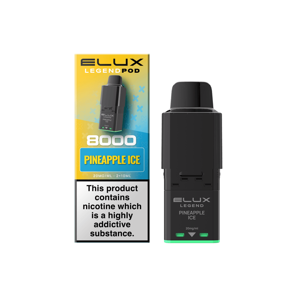  Pineapple Ice Elux Legend 8000 Refill Pods Box of 5