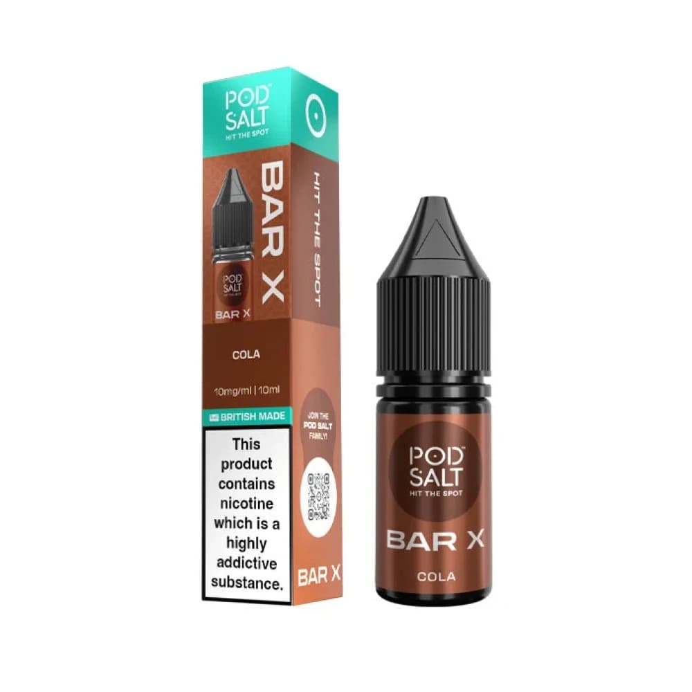 Cola / 10mg Pod Salt Bar X 10ml E-liquid Box of 10
