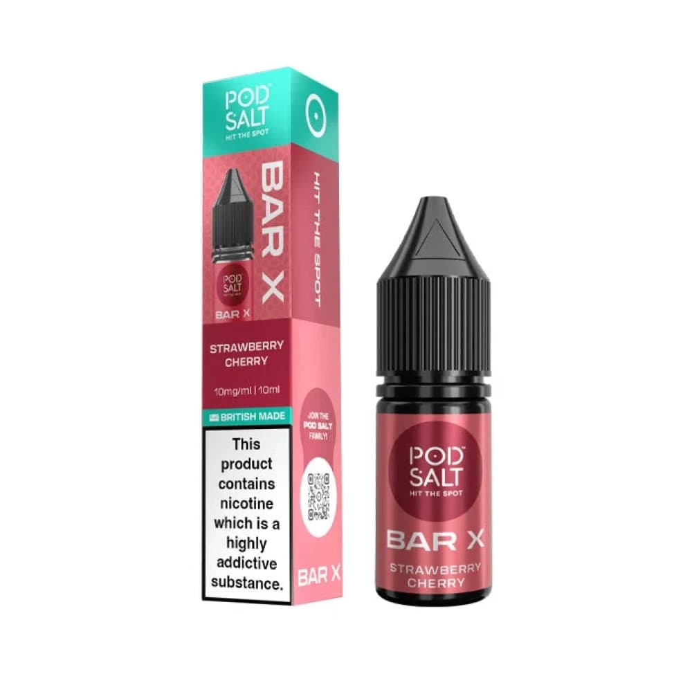  Strawberry Cherry / 5mg Pod Salt Bar X 10ml E-liquid Box of 10