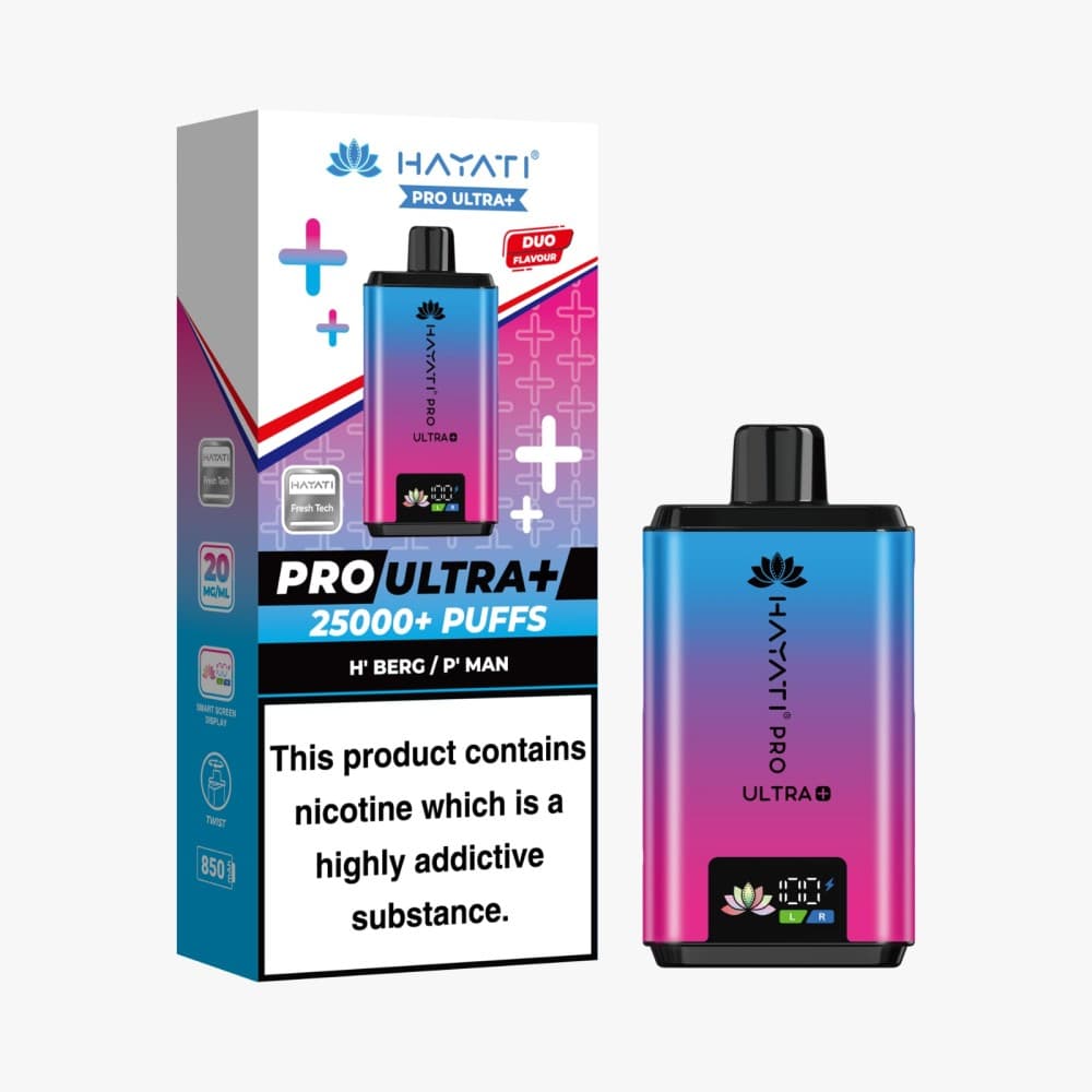  H'Berg / P'Man Hayati Pro Ultra Plus 25k Vape Kit Box of 5