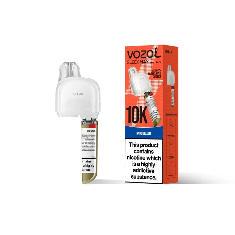  Mr Blue Vozol Sleek Max 10k Refill Pods Box of 5