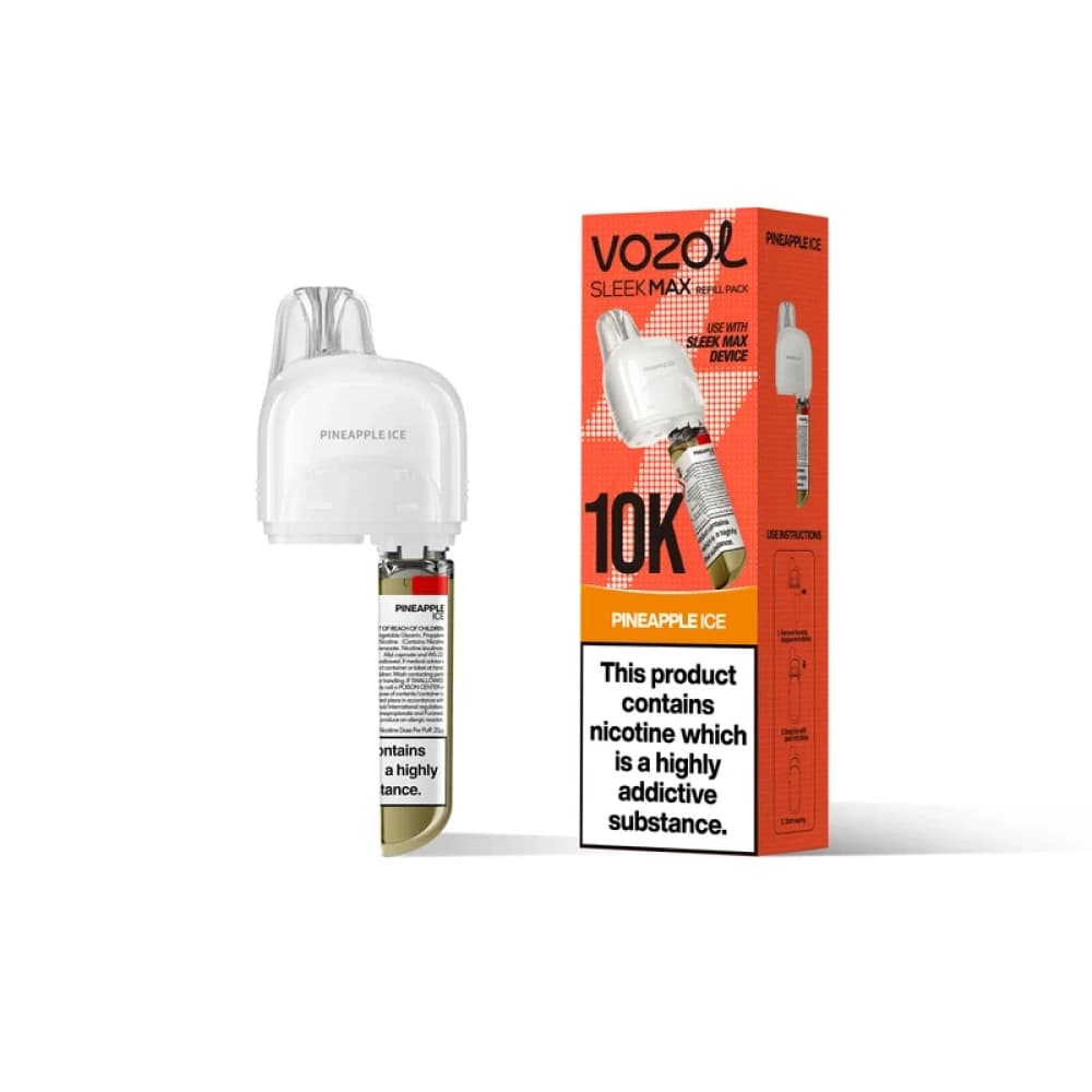  Pineapple Ice Vozol Sleek Max 10k Refill Pods Box of 5