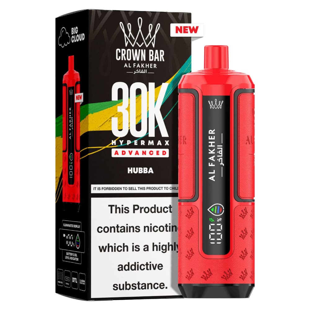 Hubba Al Fakher 30k Hypermax Prefilled Pod Kit Box of 5