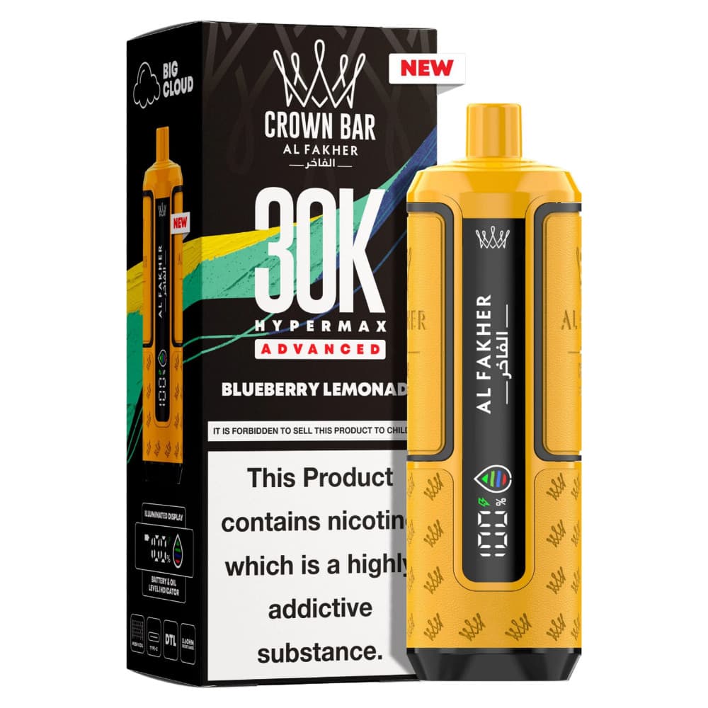 Blueberry Lemonade Al Fakher 30k Hypermax Prefilled Pod Kit Box of 5