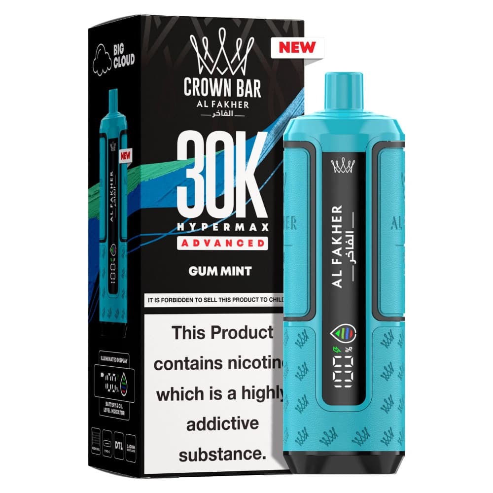 Gum Mint Al Fakher 30k Hypermax Prefilled Pod Kit Box of 5