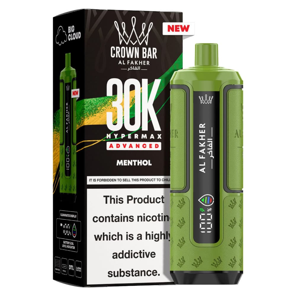 Menthol Al Fakher 30k Hypermax Prefilled Pod Kit Box of 5