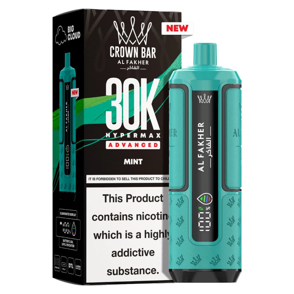 Mint Al Fakher 30k Hypermax Prefilled Pod Kit Box of 5