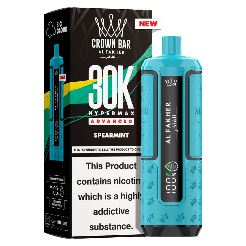 Spearmint Al Fakher 30k Hypermax Prefilled Pod Kit Box of 5