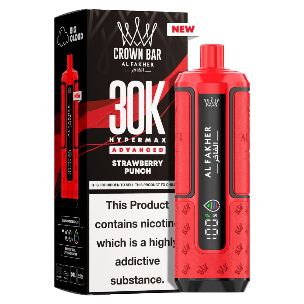 Strawberry Punch Al Fakher 30k Hypermax Prefilled Pod Kit Box of 5