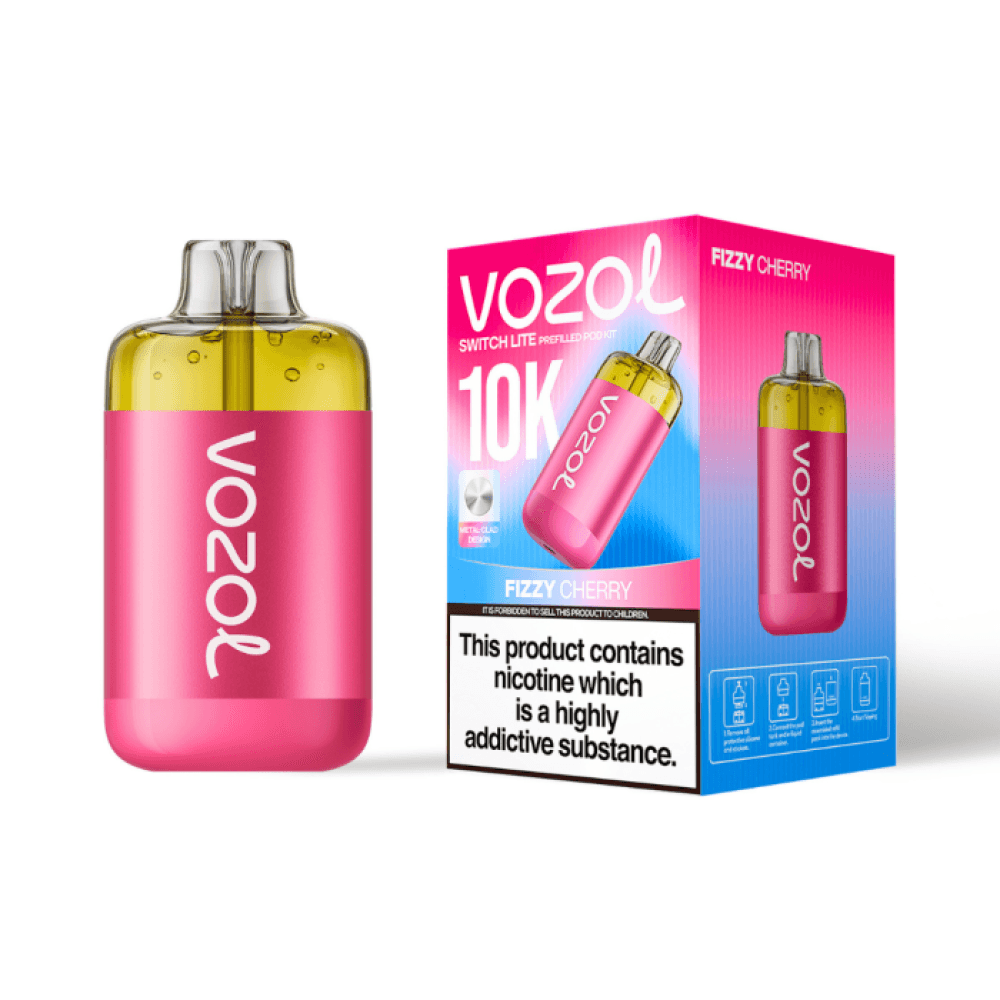 Fizzy Cherry Vozol Switch Lite 10k Prefilled Pod Kit Box of 5