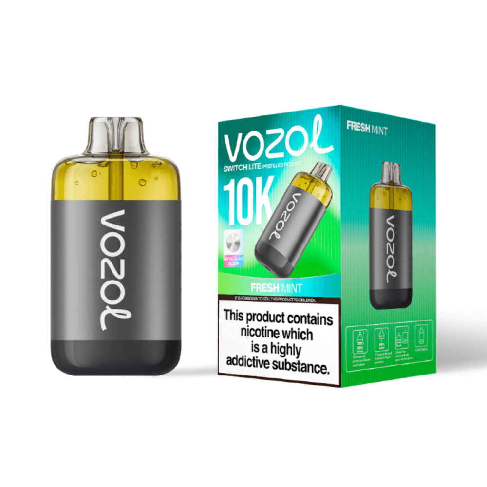 Fresh Mint Vozol Switch Lite 10k Prefilled Pod Kit Box of 5