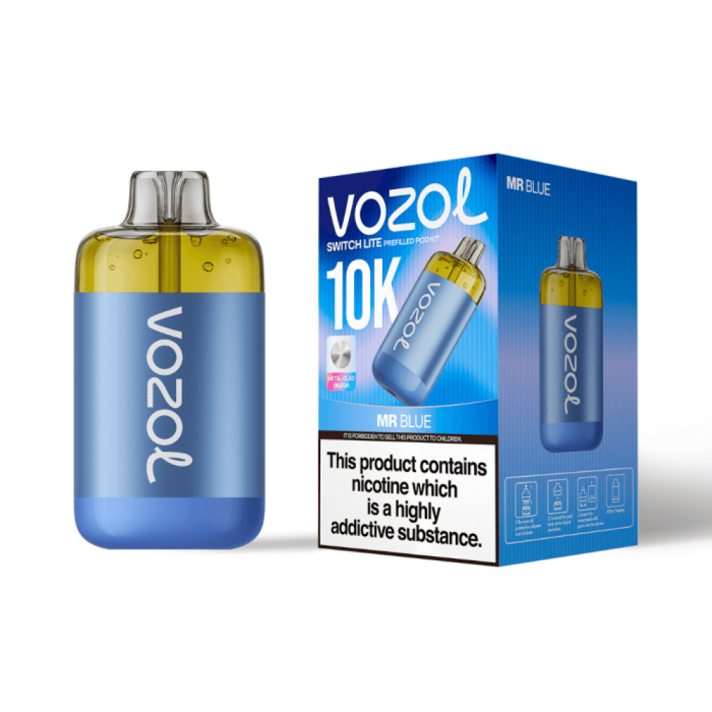 Mr Blue Vozol Switch Lite 10k Prefilled Pod Kit Box of 5