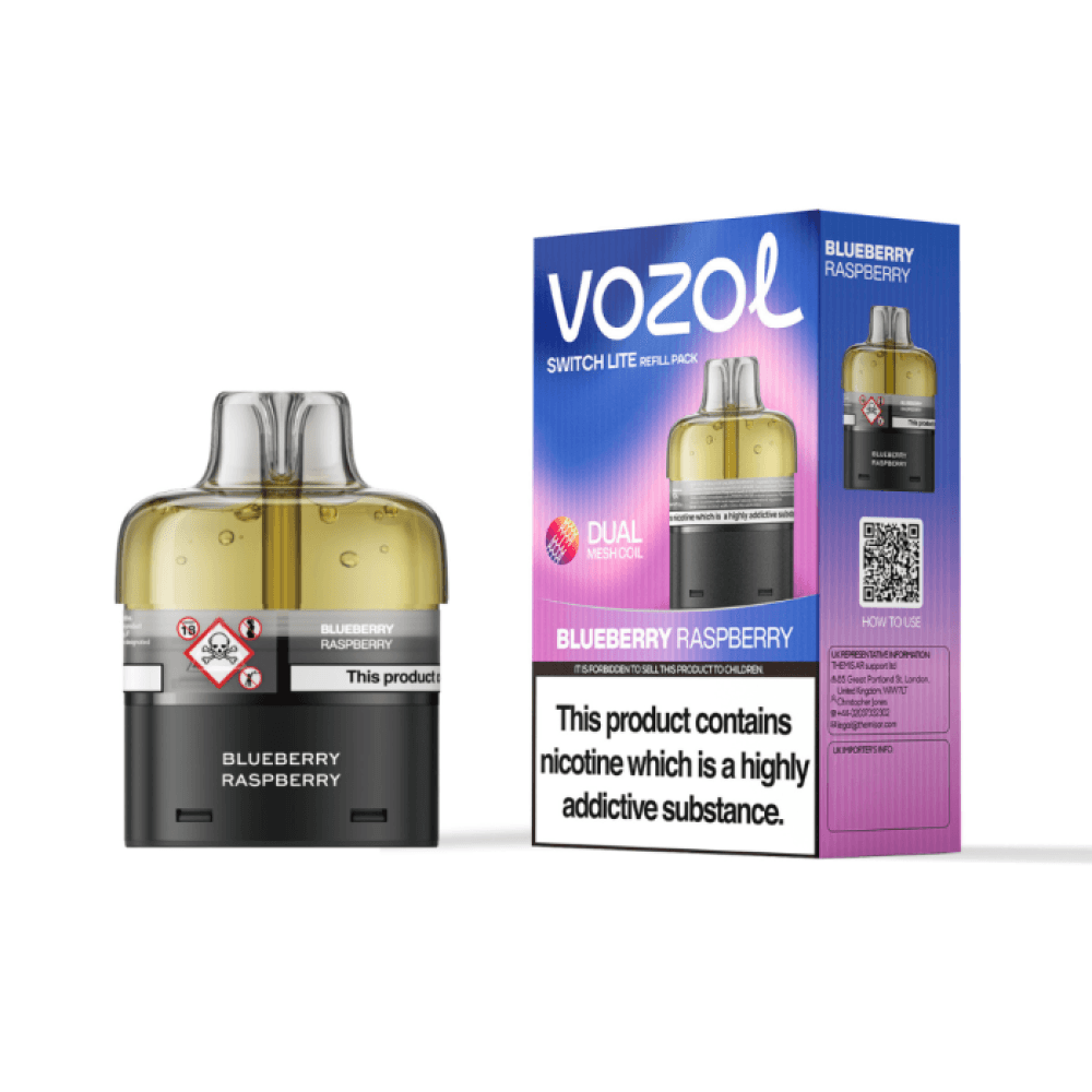 Blueberry Raspberry Vozol Switch Lite 10k Prefilled Pods Box of 5