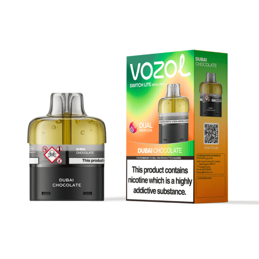 Dubai Chocolate Vozol Switch Lite 10k Prefilled Pods Box of 5